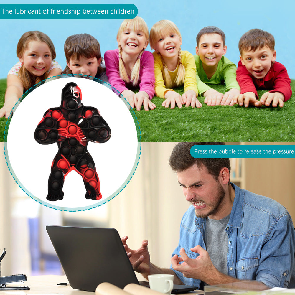 Pop It Fidget - Black Red White Gorilla