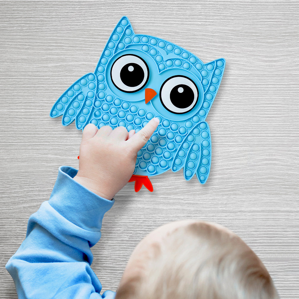 Pop It Fidget - Big Owl (Blue)