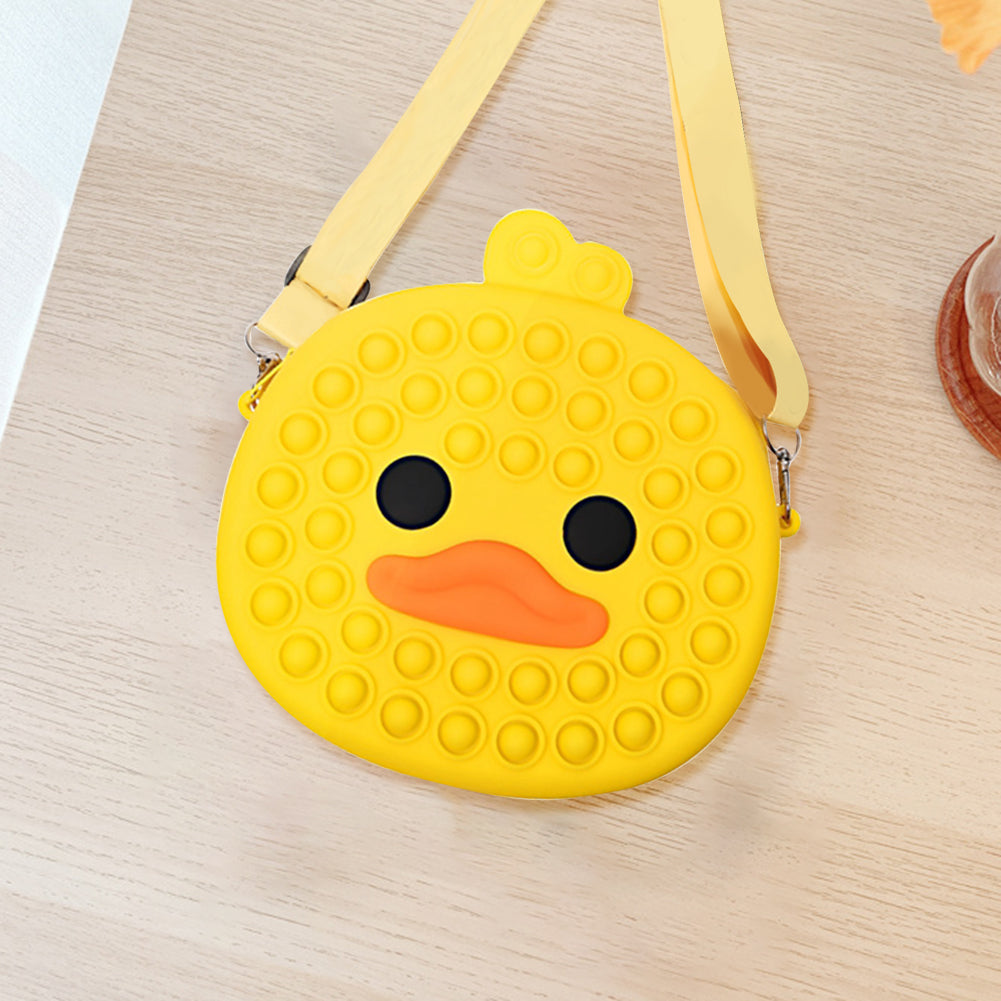 Pop It Fidget - 3D Duck Shoulder Bag (Yellow)