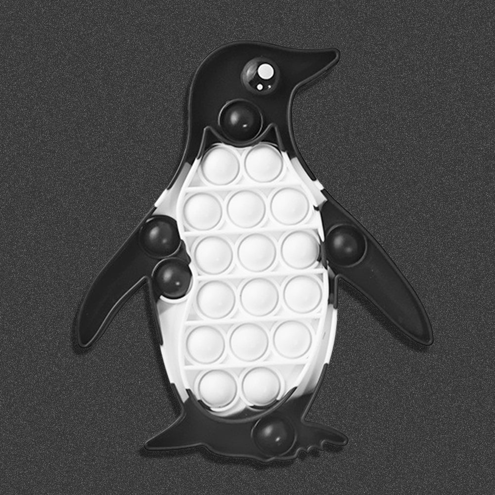 Pop It Fidget - Black and white Penguin