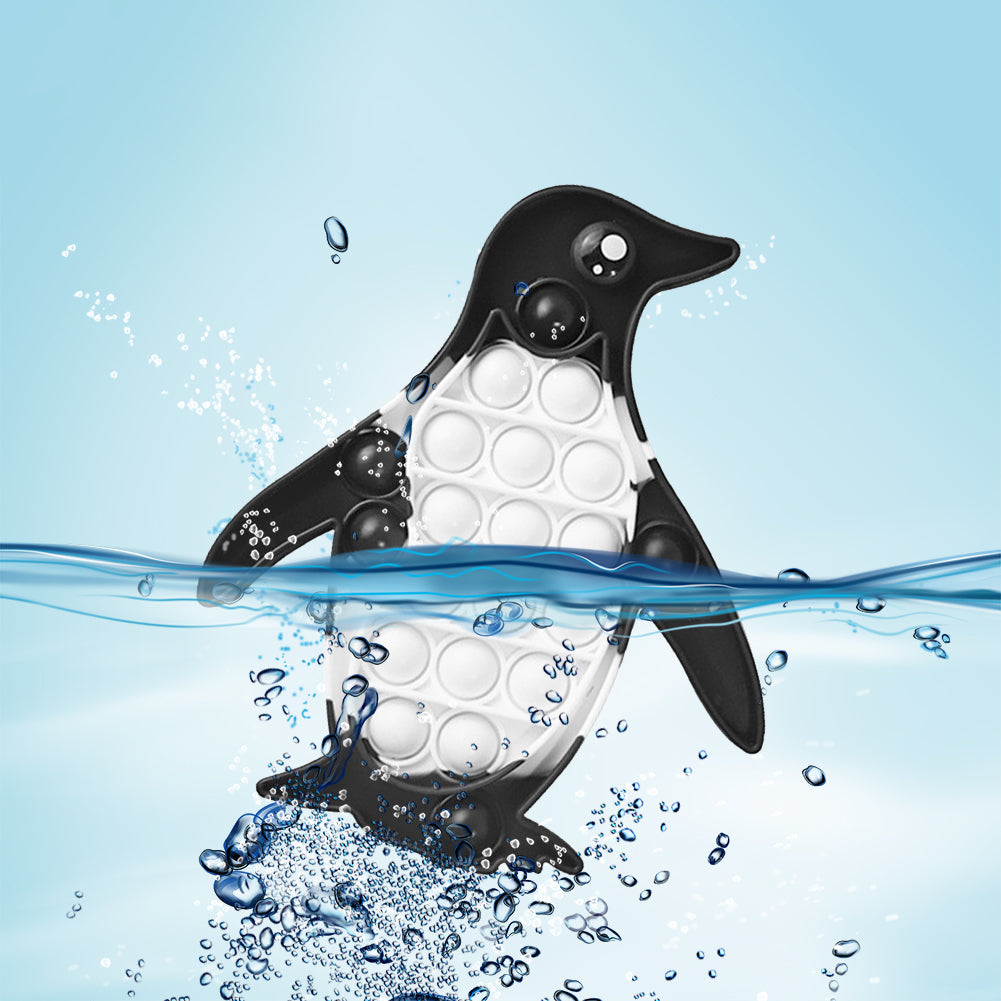 Pop It Fidget - Black and white Penguin