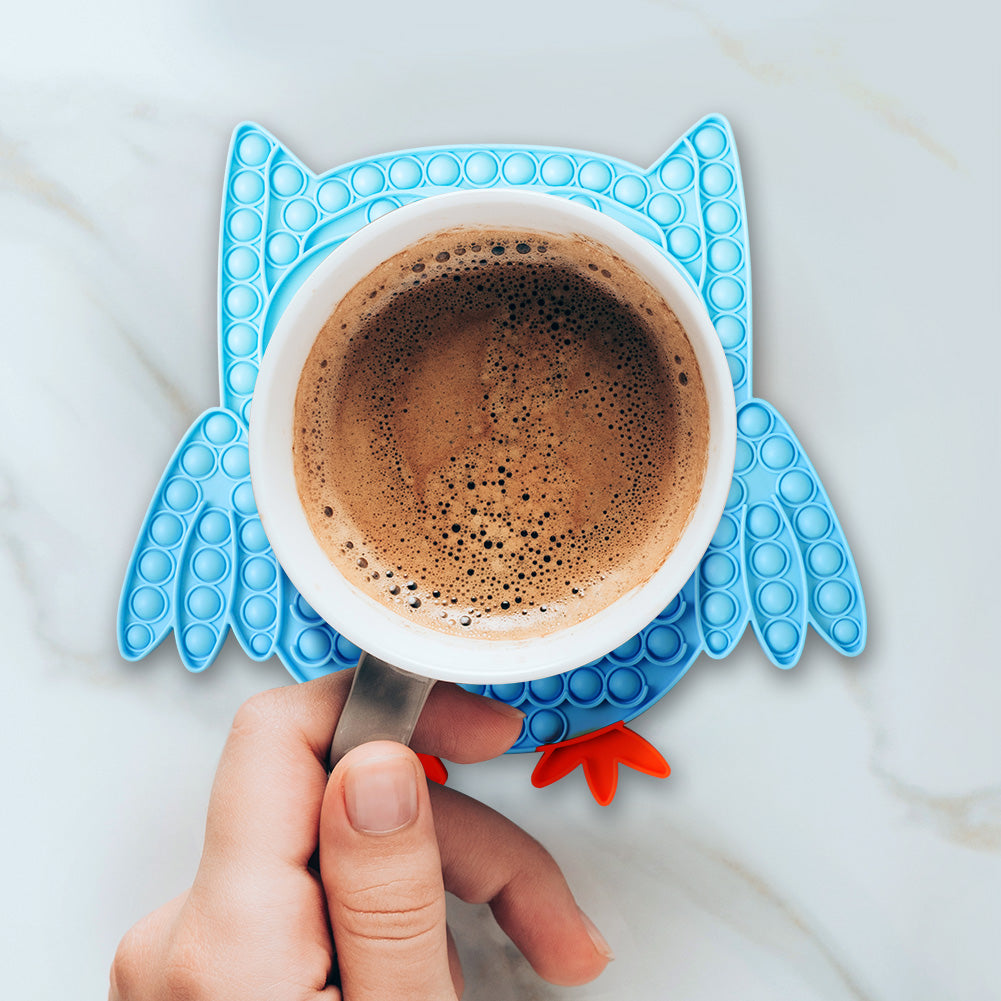 Pop It Fidget - Big Owl (Blue)