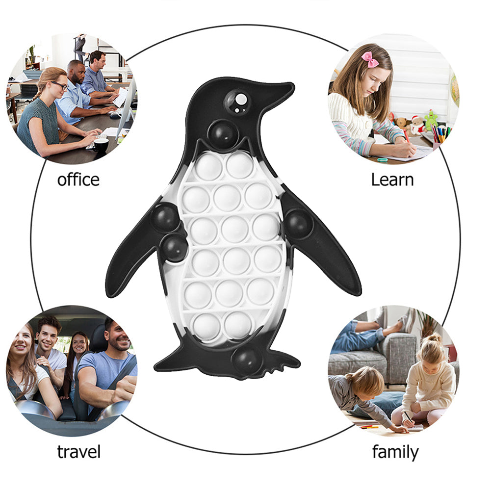 Pop It Fidget - Black and white Penguin