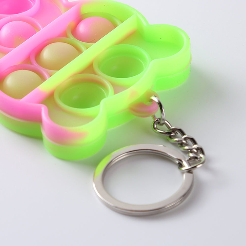 Pop It Fidget - Bear Pendant With Key Chain (B)
