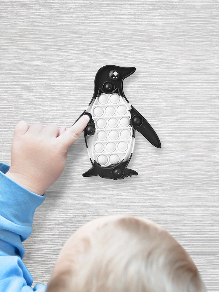 Pop It Fidget - Black and white Penguin