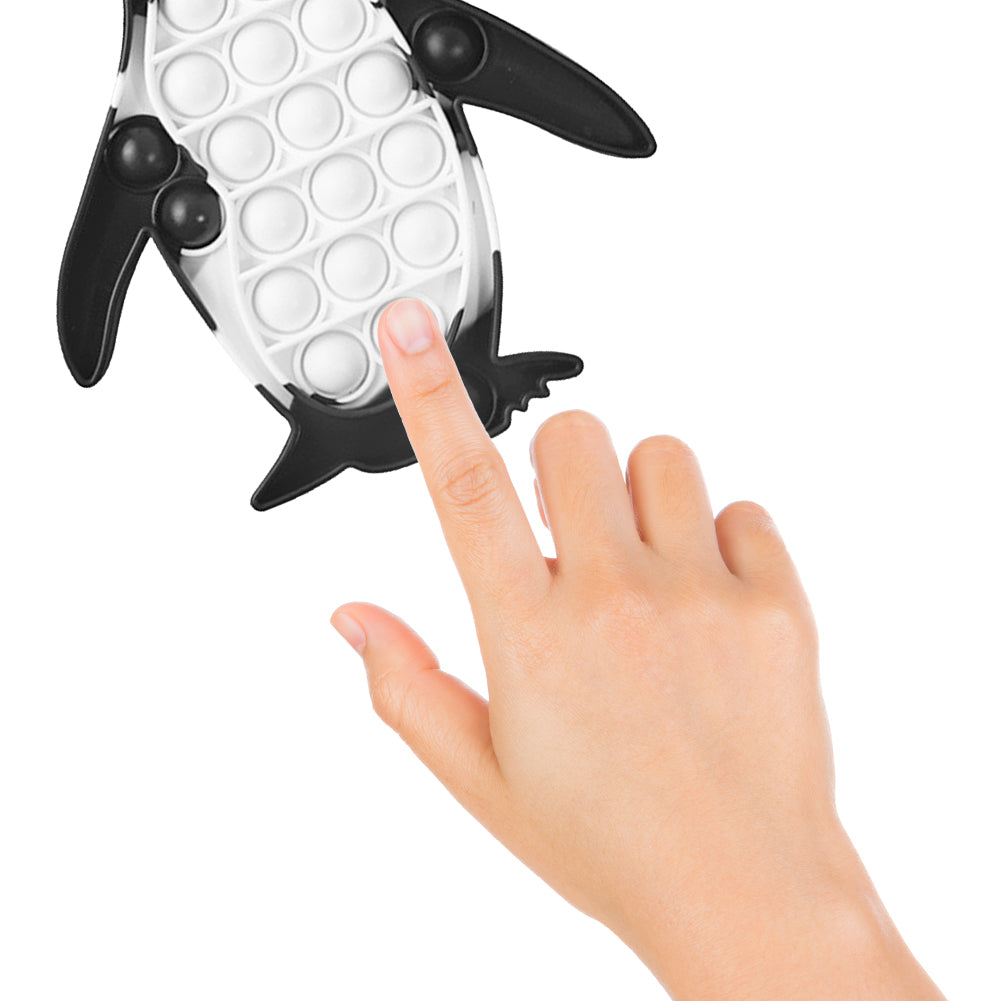Pop It Fidget - Black and white Penguin