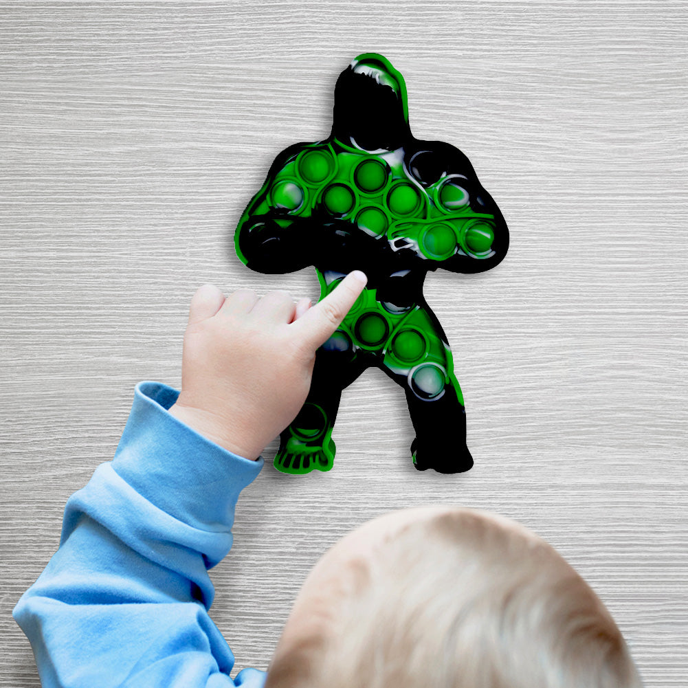 Pop It Fidget - Black Green White Gorilla