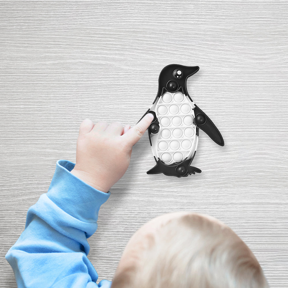 Pop It Fidget - Black and white Penguin