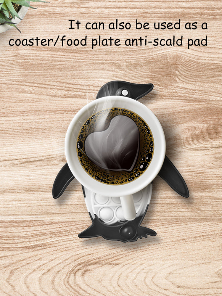 Pop It Fidget - Black and white Penguin