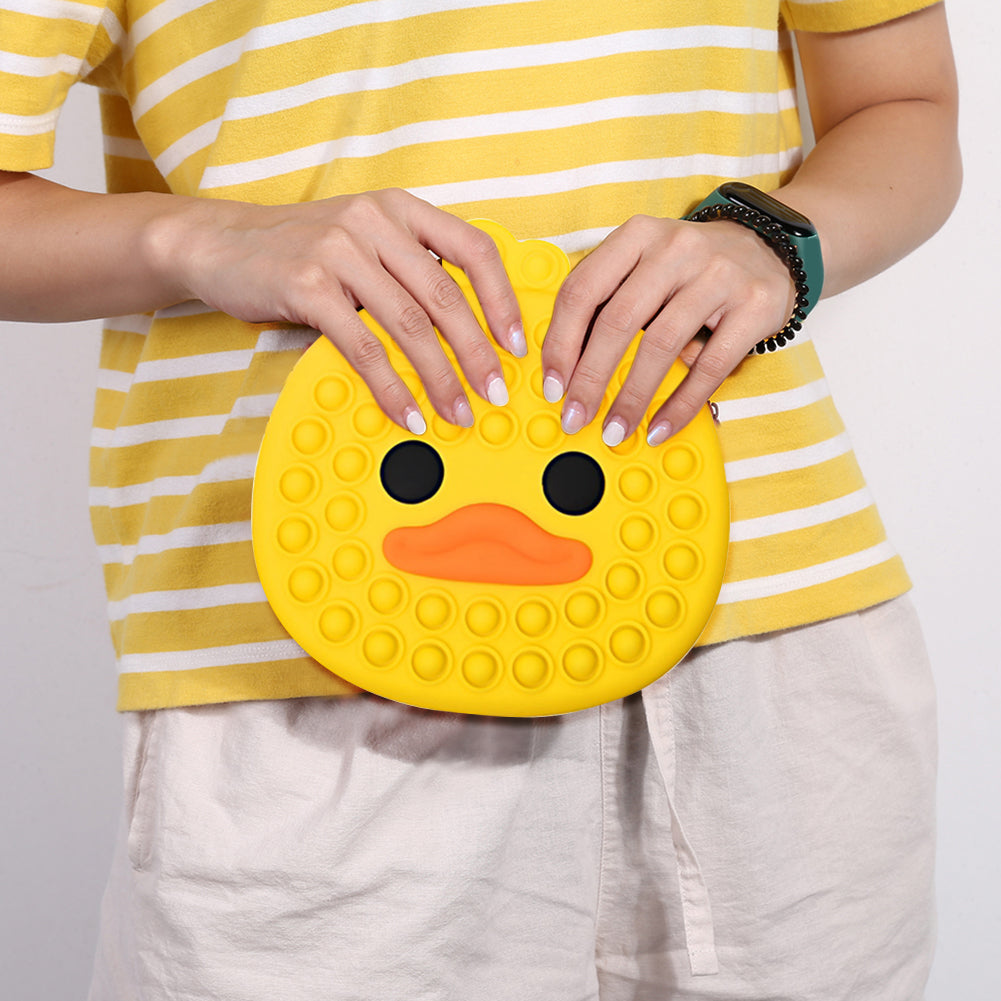 Pop It Fidget - 3D Duck Shoulder Bag (Yellow)