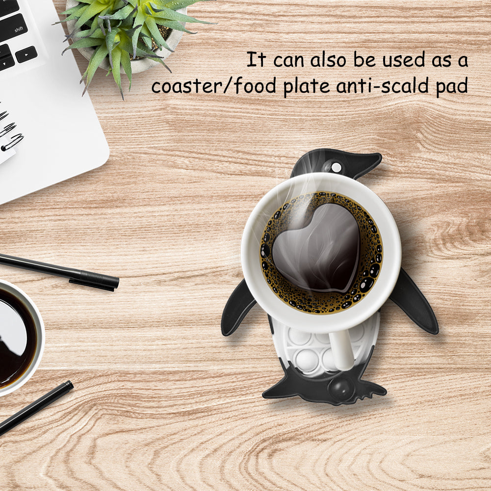 Pop It Fidget - Black and white Penguin