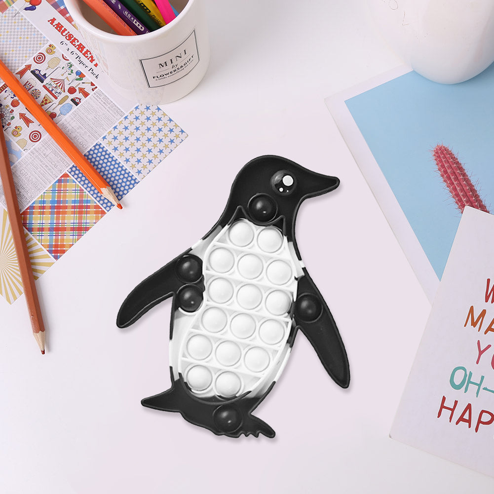 Pop It Fidget - Black and white Penguin