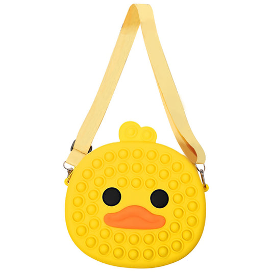 Pop It Fidget - 3D Duck Shoulder Bag (Yellow)
