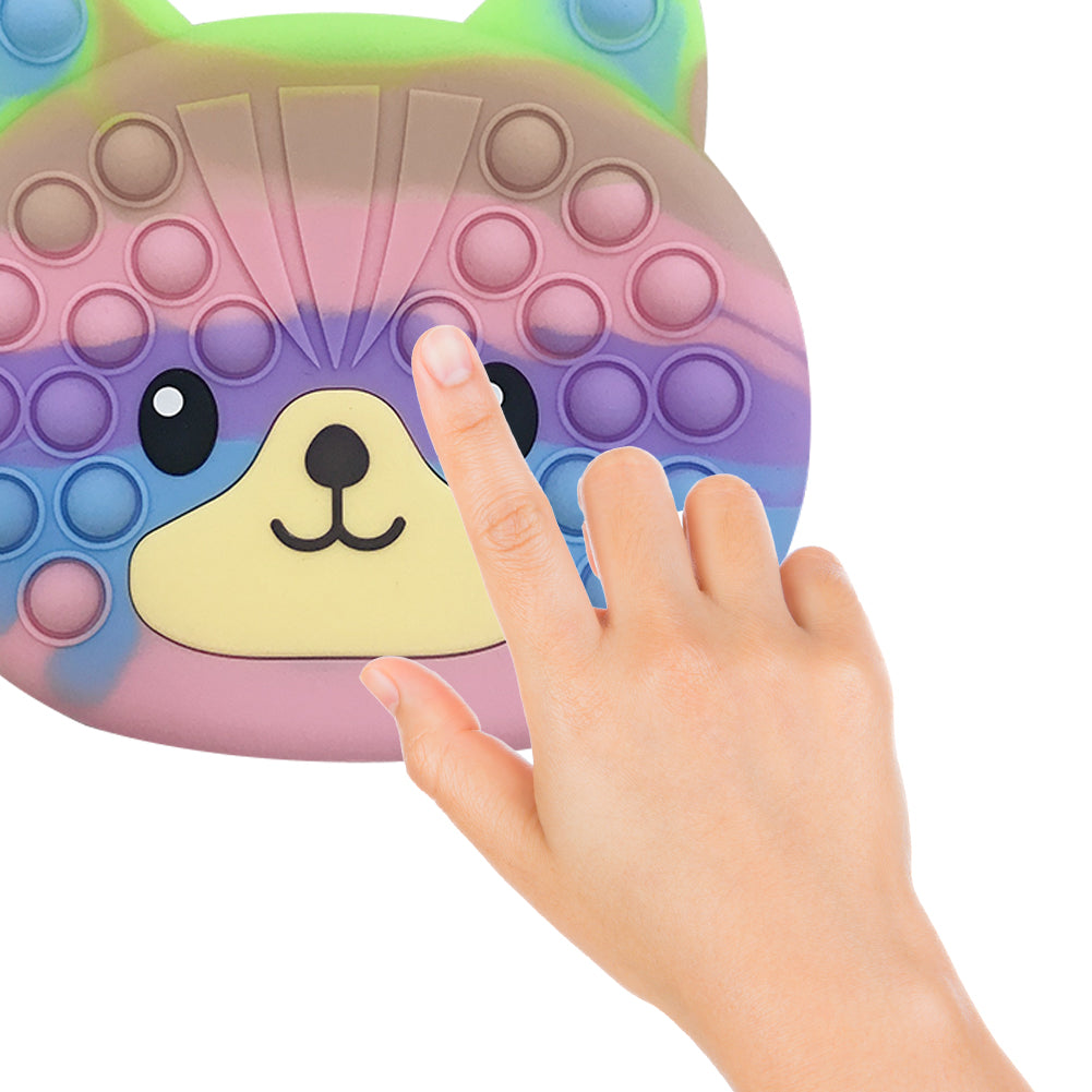 Pop It Fidget - Bear Shape Purse Shoulder Bag (Colorful)